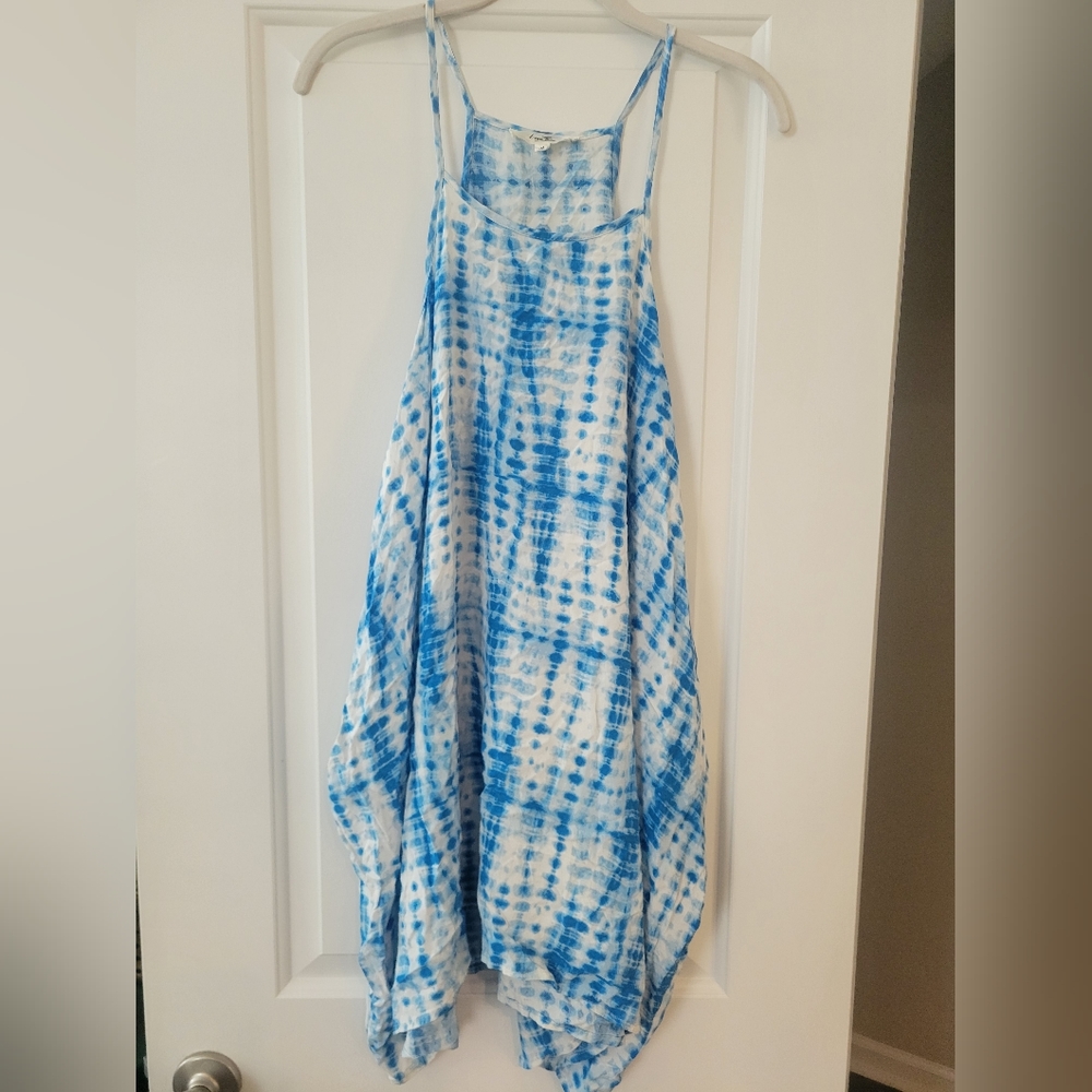 Tye Dye Asymmetrical Beach Dress